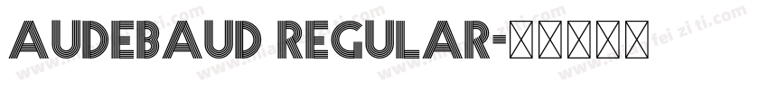 Audebaud Regular字体转换